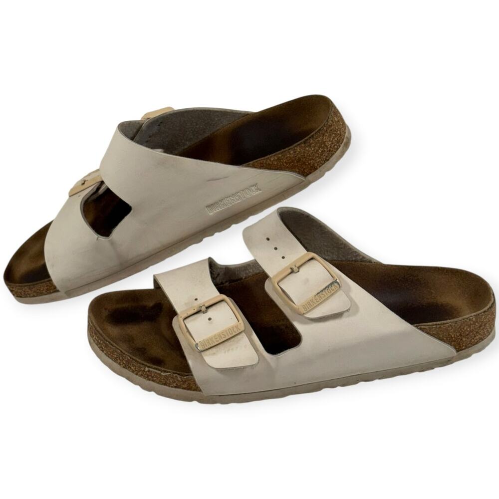 Birkenstock Arizona Sandals, Women's 10, Off-white, Boho, Minimalist, Normcore